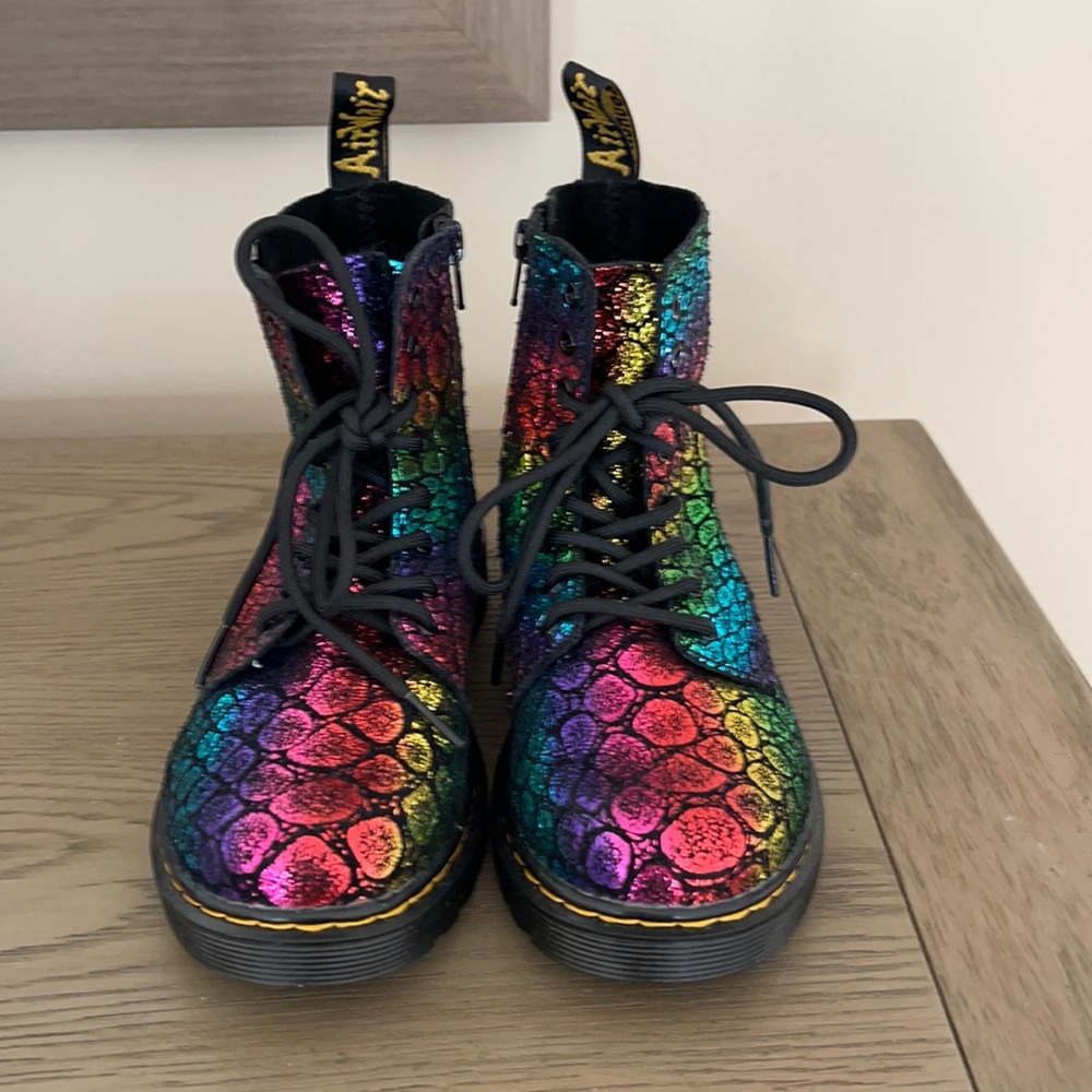 New Rainbow Dr. Martens Pascal Size 3